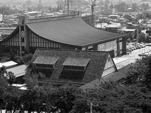 発足当時の塩尻市立図書館写真